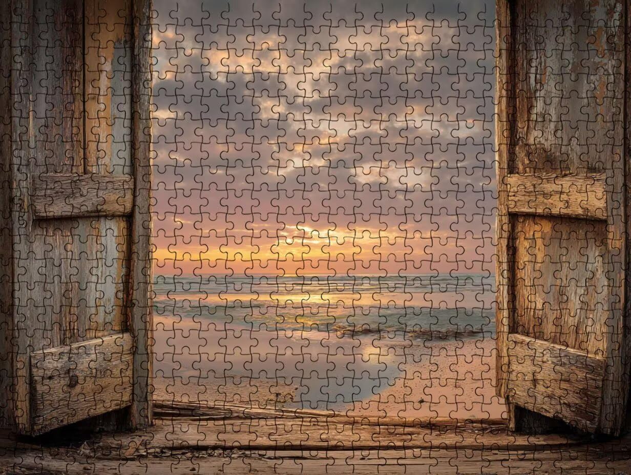 Klasyczne puzzle dla dorosłych 4000, zachód słońca na plaży LDYQS5-521