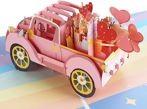 Miniatura 10 de evron Tarjetas de cumpleaños desplegables tarjetas de cumpleaños de papel 3D para mujeres con pantalla plana tarjetas de felicitación con sobres