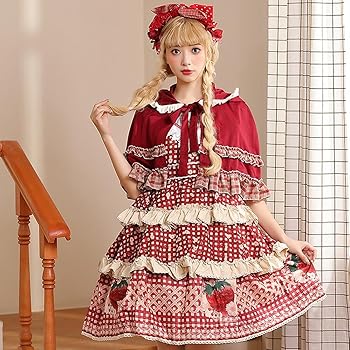 Amazon.co.jp: [トクとユウ] ロリータ 赤ずきん 森ガール