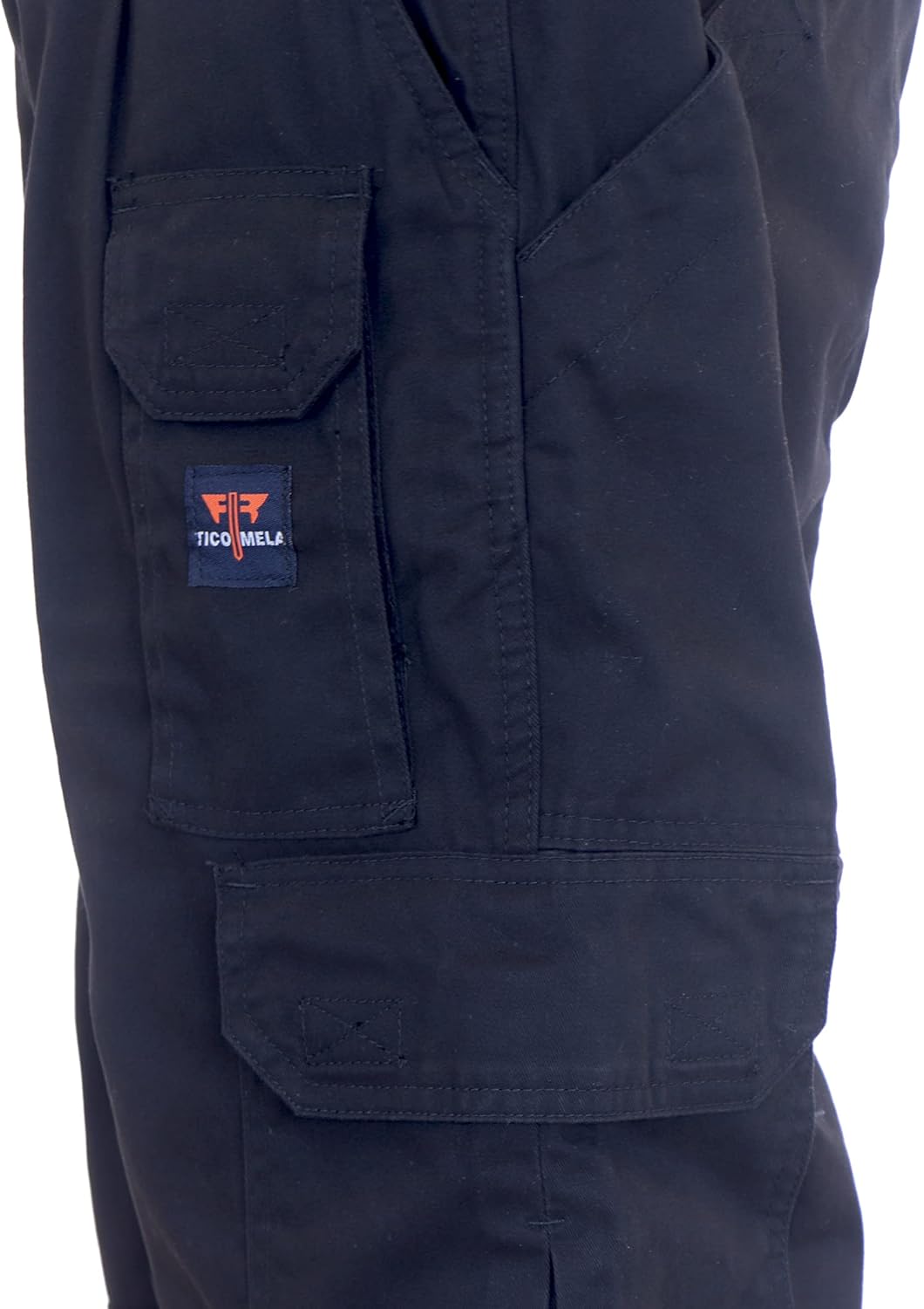 TICOMELA FR Pants for Men Flame Resistant Cargo Pants Lightweight 100% Cotton NFPA2112 7.5oz Elastic Waist Pants - Image 5