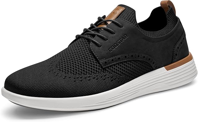 Coostar Mens Casual Shoes Lightweight Dress Sneakers Business Oxfords Breeze Walking Tennis Shoe