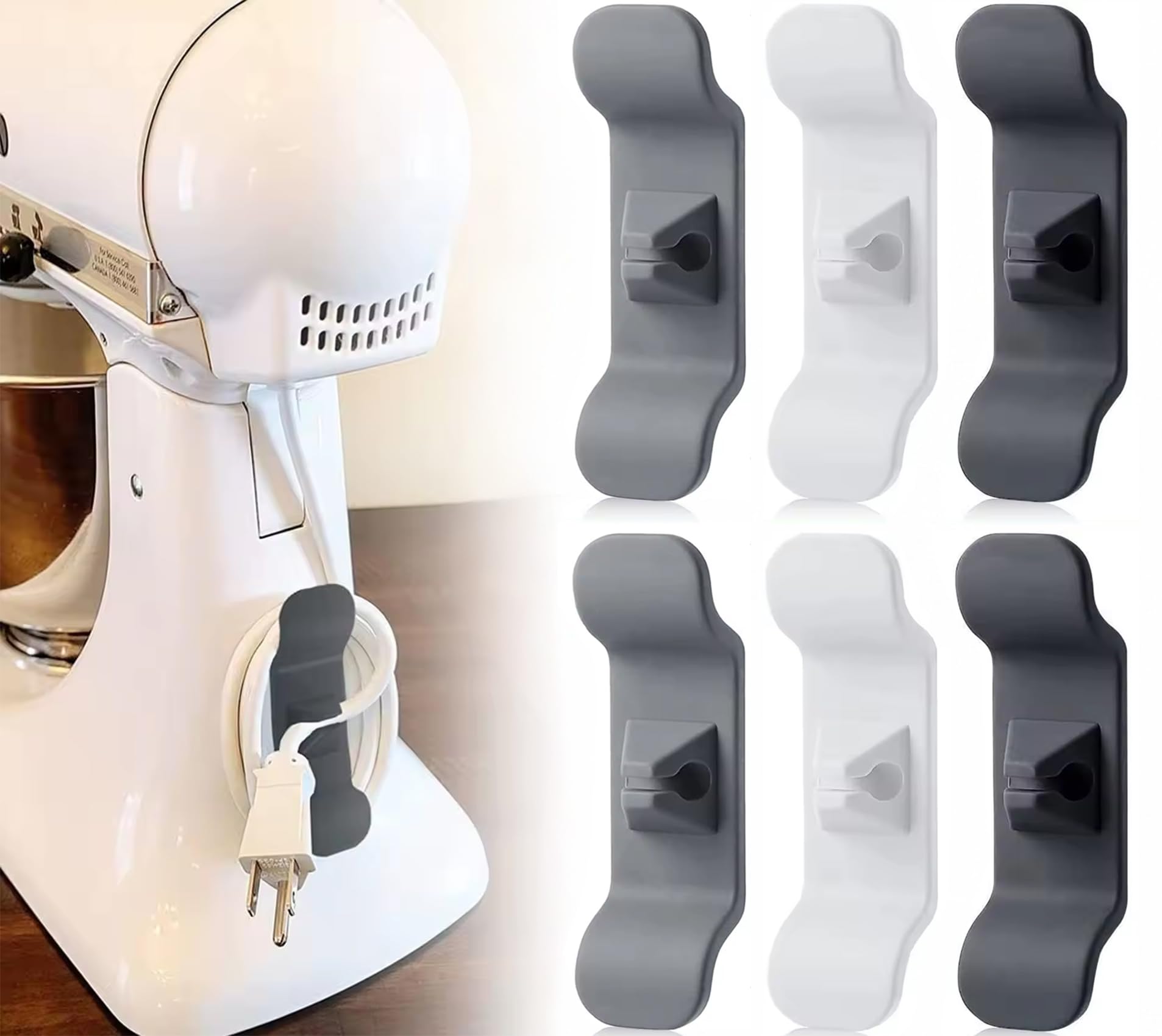 Talent 6-Piece Cord Organizer - Appliance Cord Management, Useful Kitchen Gadget for New Home, Apartment, Gifts for Women, Adults, Mom, Wife