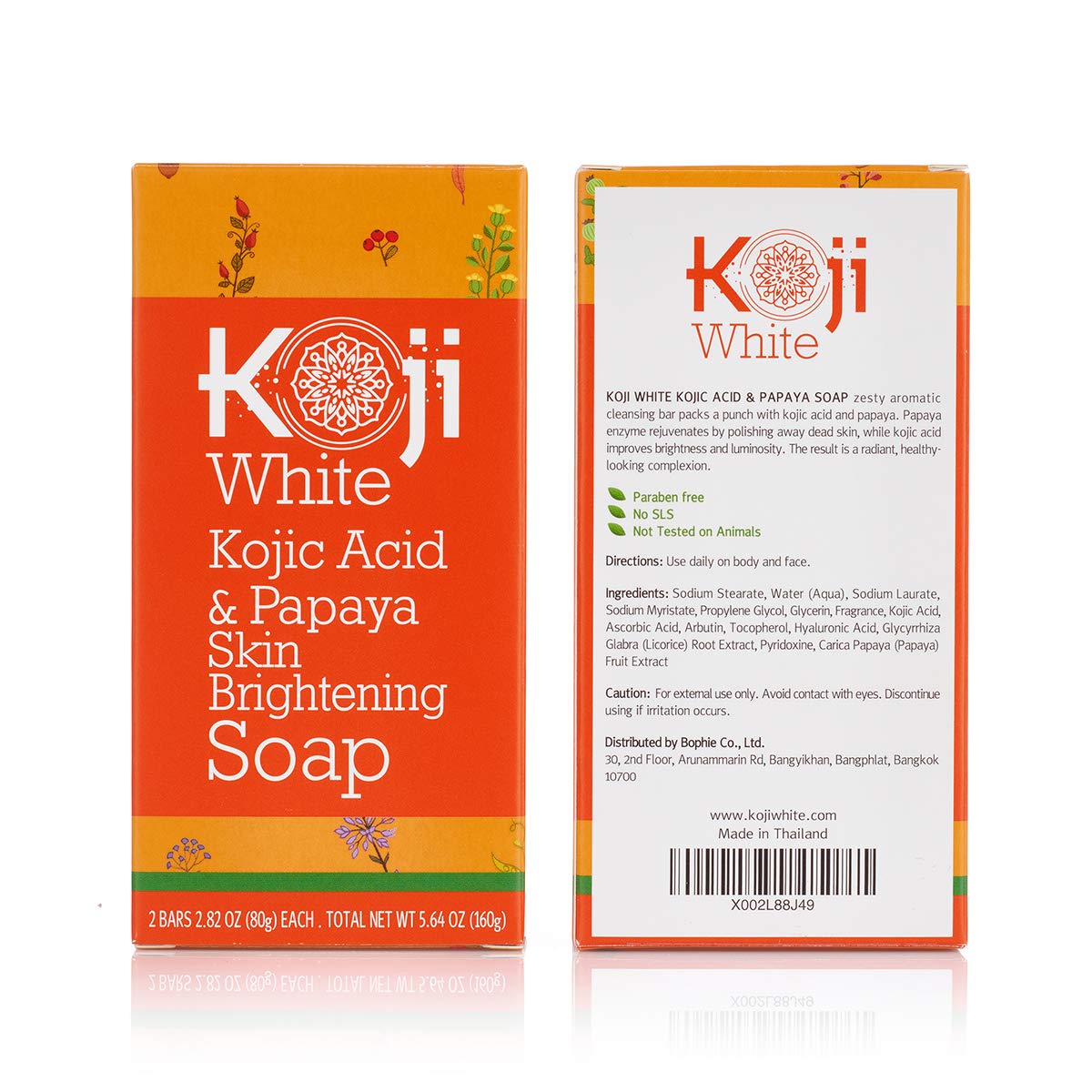 Kojic Acid & Papaya Skin Lightening Soap (80g / 2 Bars) Natural