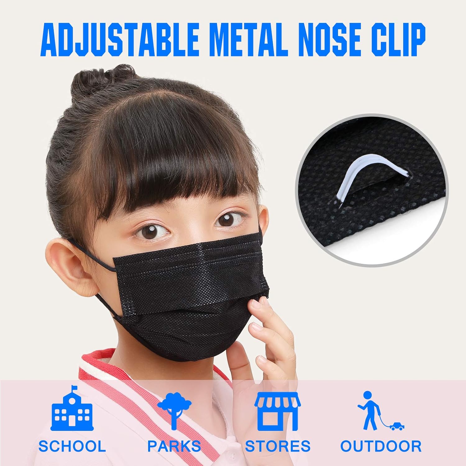 Promo Discount Up To 70% Off ydscsci 50Pcs Kids Disposable Face Masks 4 Layer Children Protective Face Mask for Boys Girls Indoor Outdoor, Black 80% Off Discount ydscsci 50Pcs Kids Disposable Face Masks 4 Layer Children Protective Face Mask for Boys Girls Indoor Outdoor, Black
