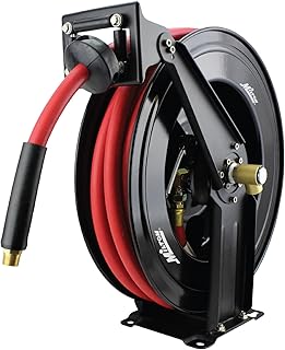 Milton 2780-50D - Steel Dual Arm Auto-Retractable Air Hose Reel, 1/2