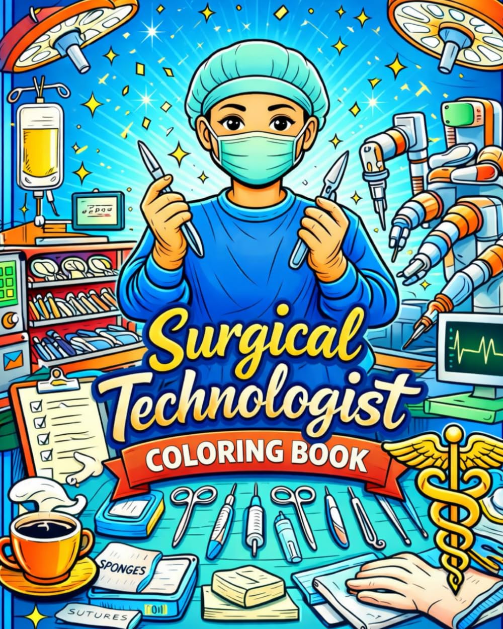 Surgical Technologist Coloring Book
