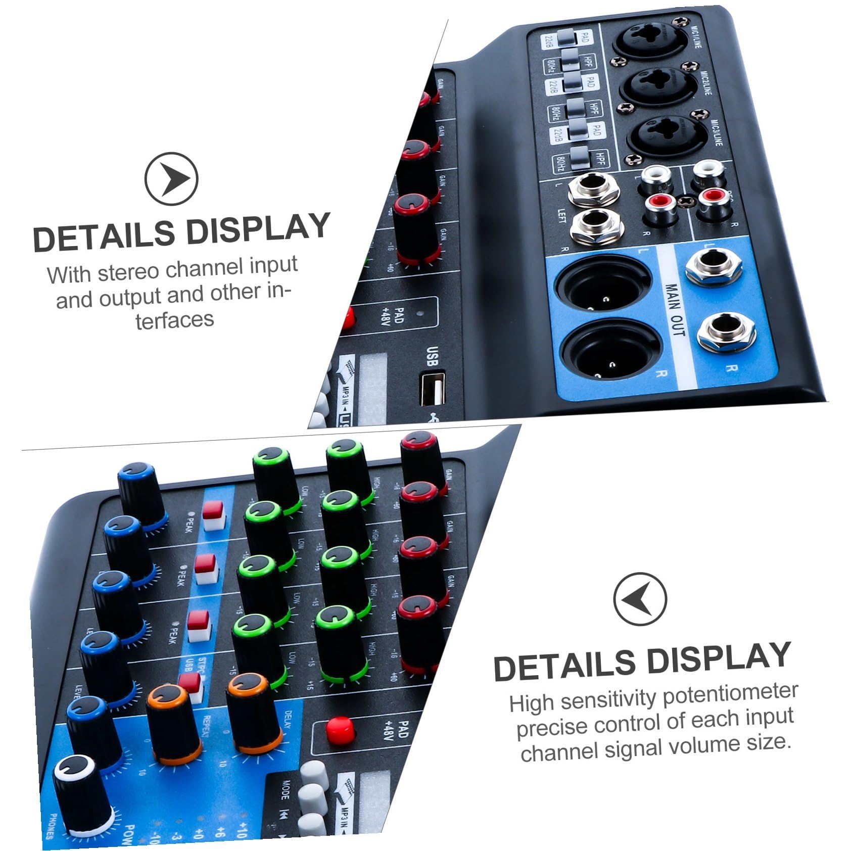 Kisangel 1set Mixer Audio Usb Per Live Streaming Interfaccia Driver Per Registrazione Insegnamento Online