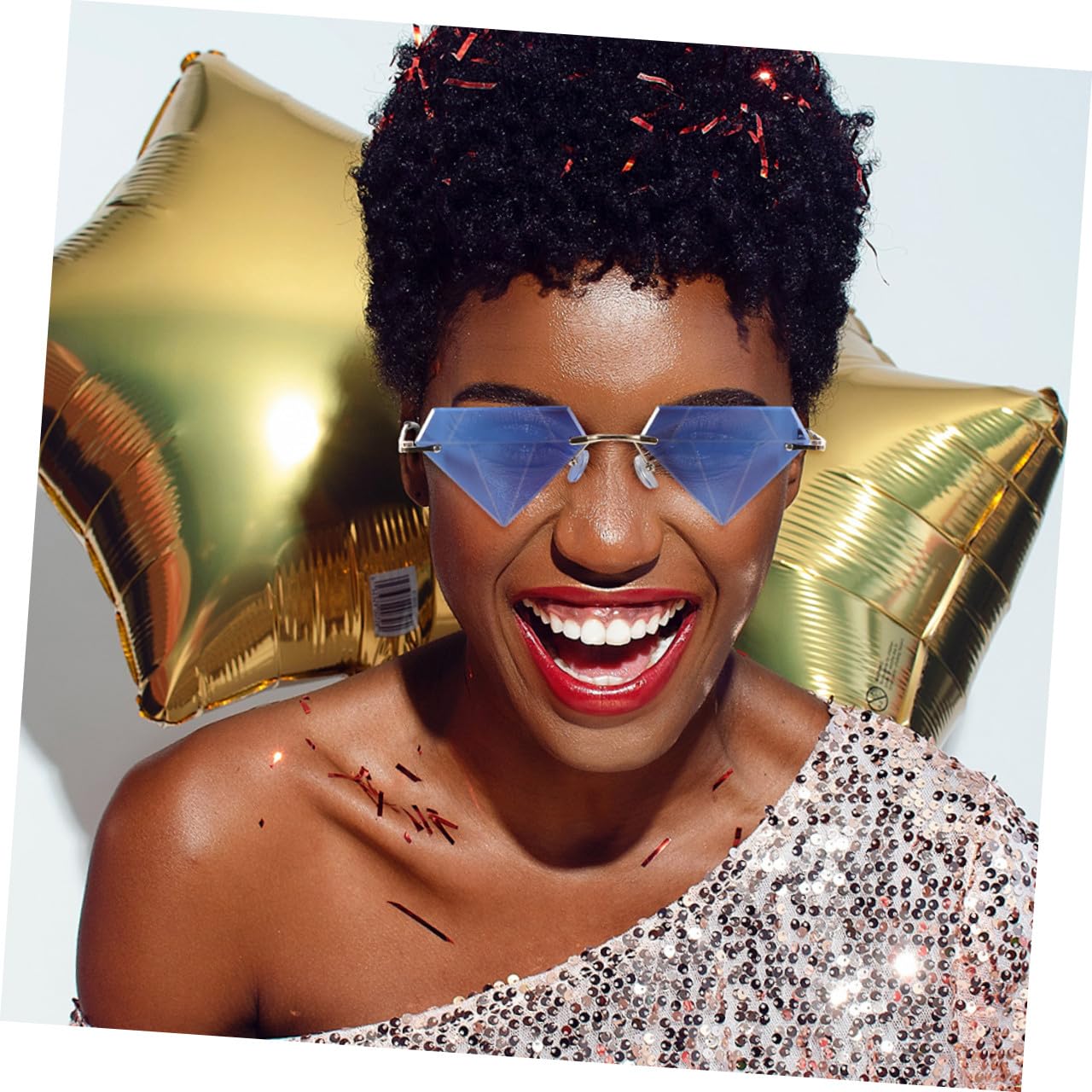 GALPADA 8 Stück Diamant Brille Party Brille Für Erwachsene Randlose Brille Für Herren Klare Brille Vintage Brille Herren Brille Herrenmode Festival Brille Herren