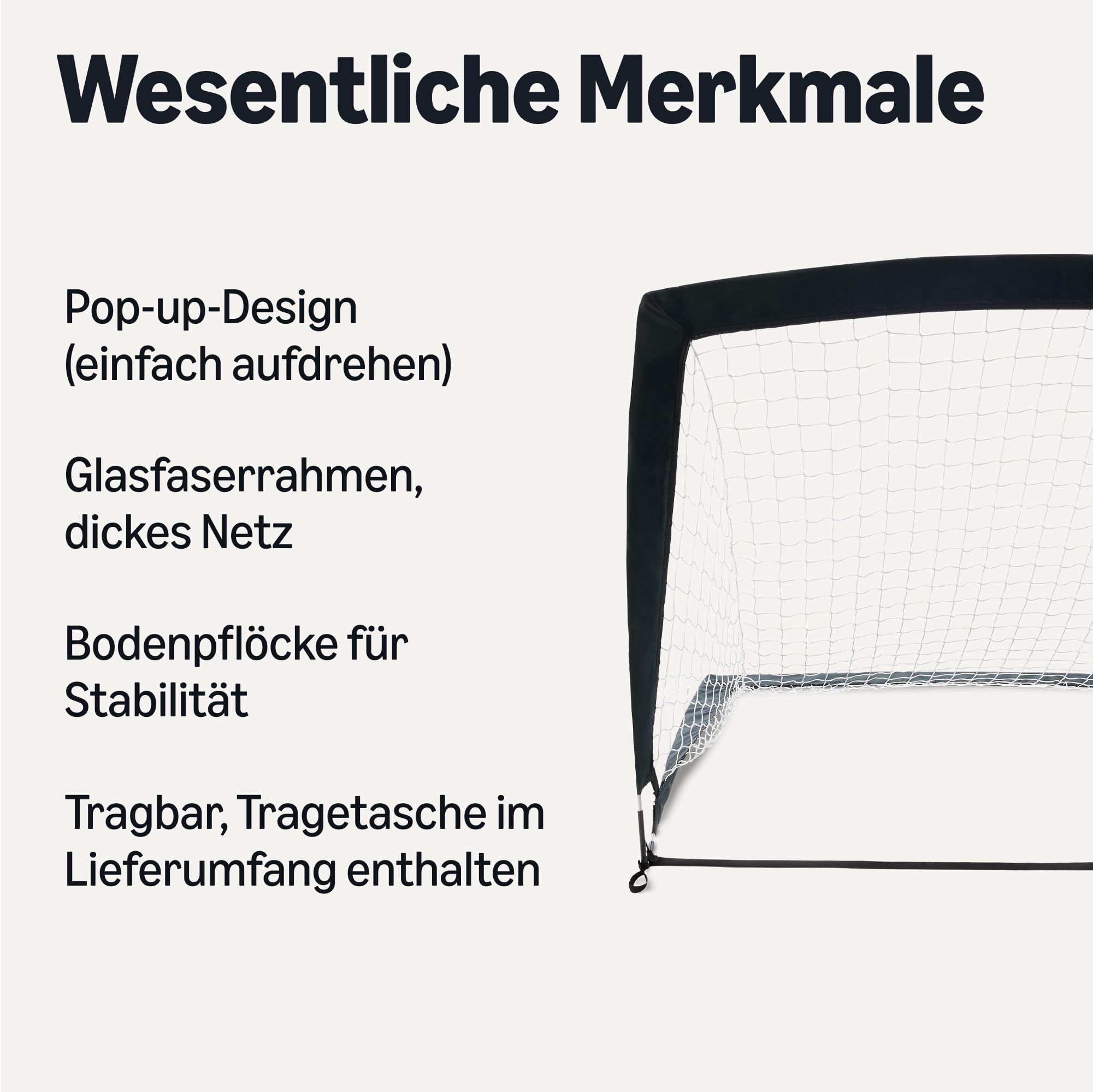 Amazon Basics Portable Pop Up Soccer Goal Net for Backyard Training
