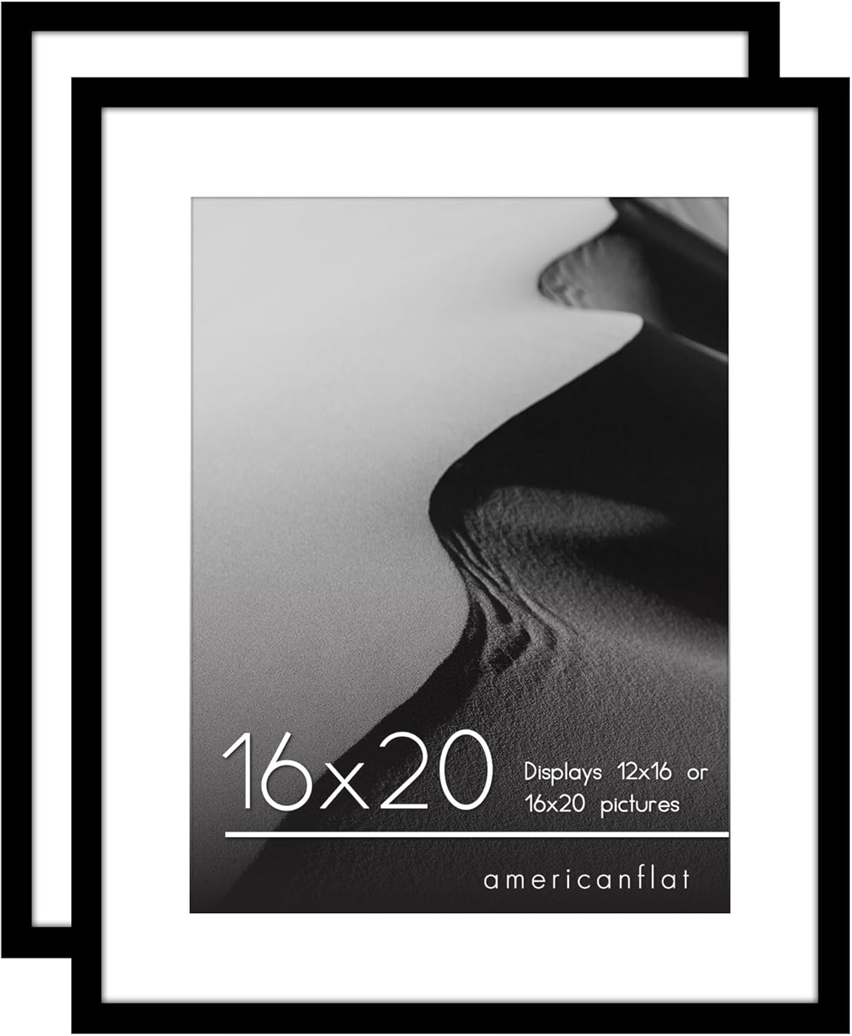 Americanflat 16x20 Picture Frame with Polished Plexiglass