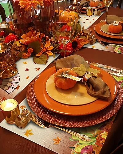 Vista 733 de Juego de 6 manteles individuales rojos para el día de San Valentín, diseño de corazón de San Valentín, resistentes al calor, lavables, manteles