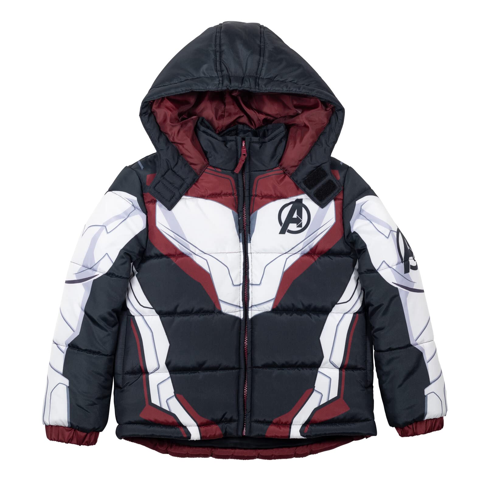 Marvel Piumino con cappuccio e cerniera per bambini