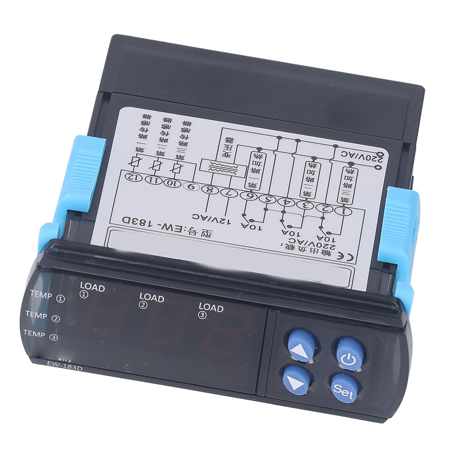 Kit Termostato con Relè Riscaldamento, Uscita 3 Vie AC220V,