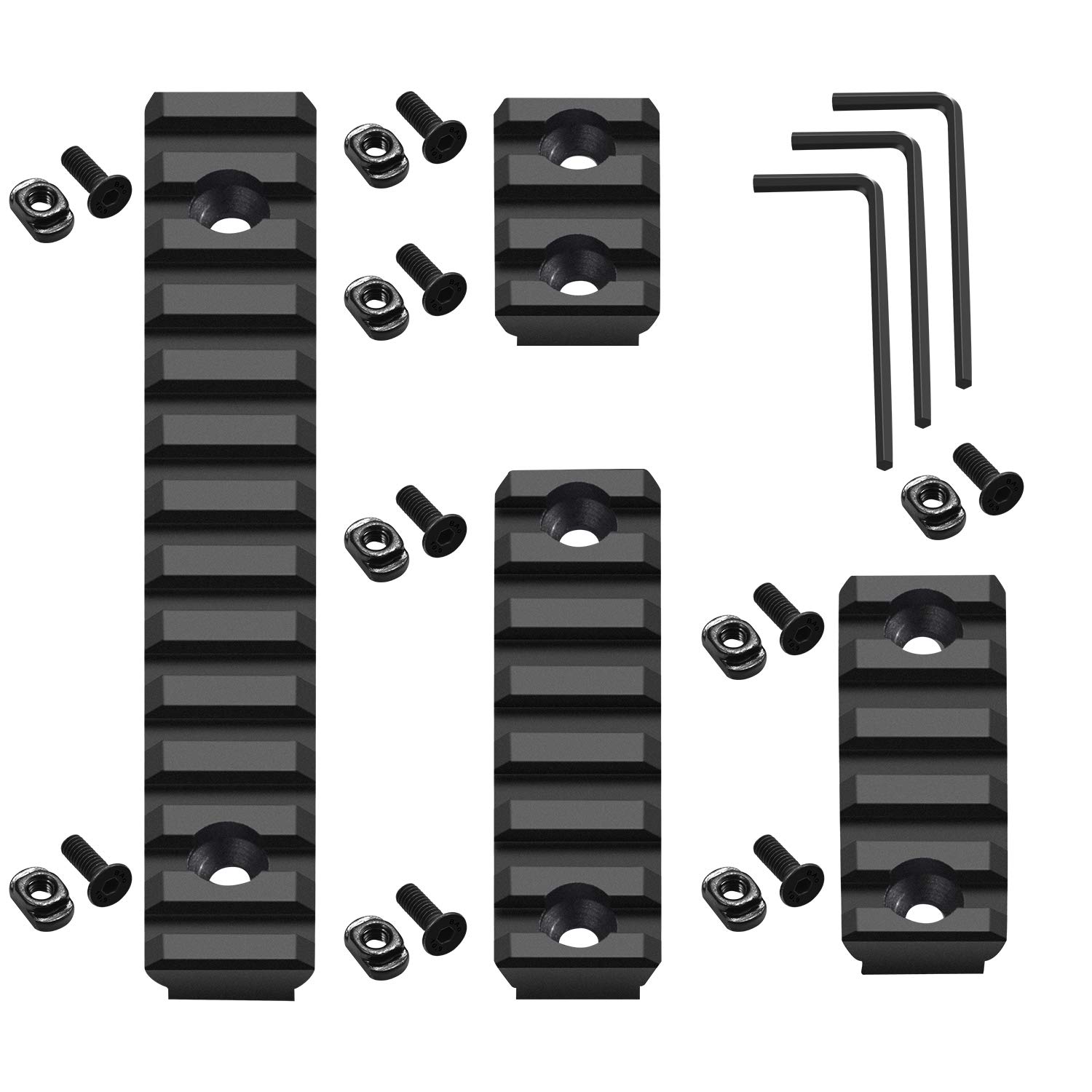 Picatinny Rail 3 5 7 13 Slots Aluminum Picatinny Rails Section Adapter