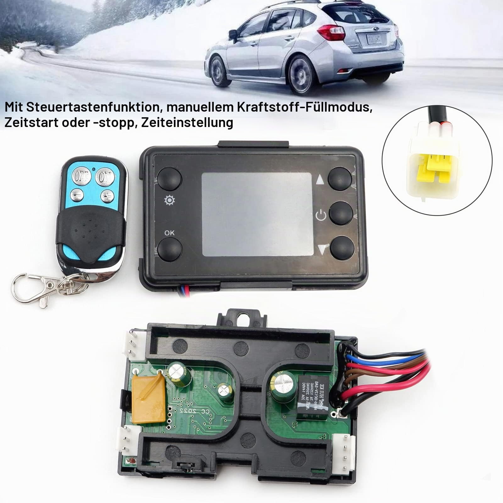 12V Dieselheizung LCD-Monitor Schalter Controller Motherboard Mainboard Fernluftheizung Fernbedienungsplatine für 5KW Diesel-Standheizung