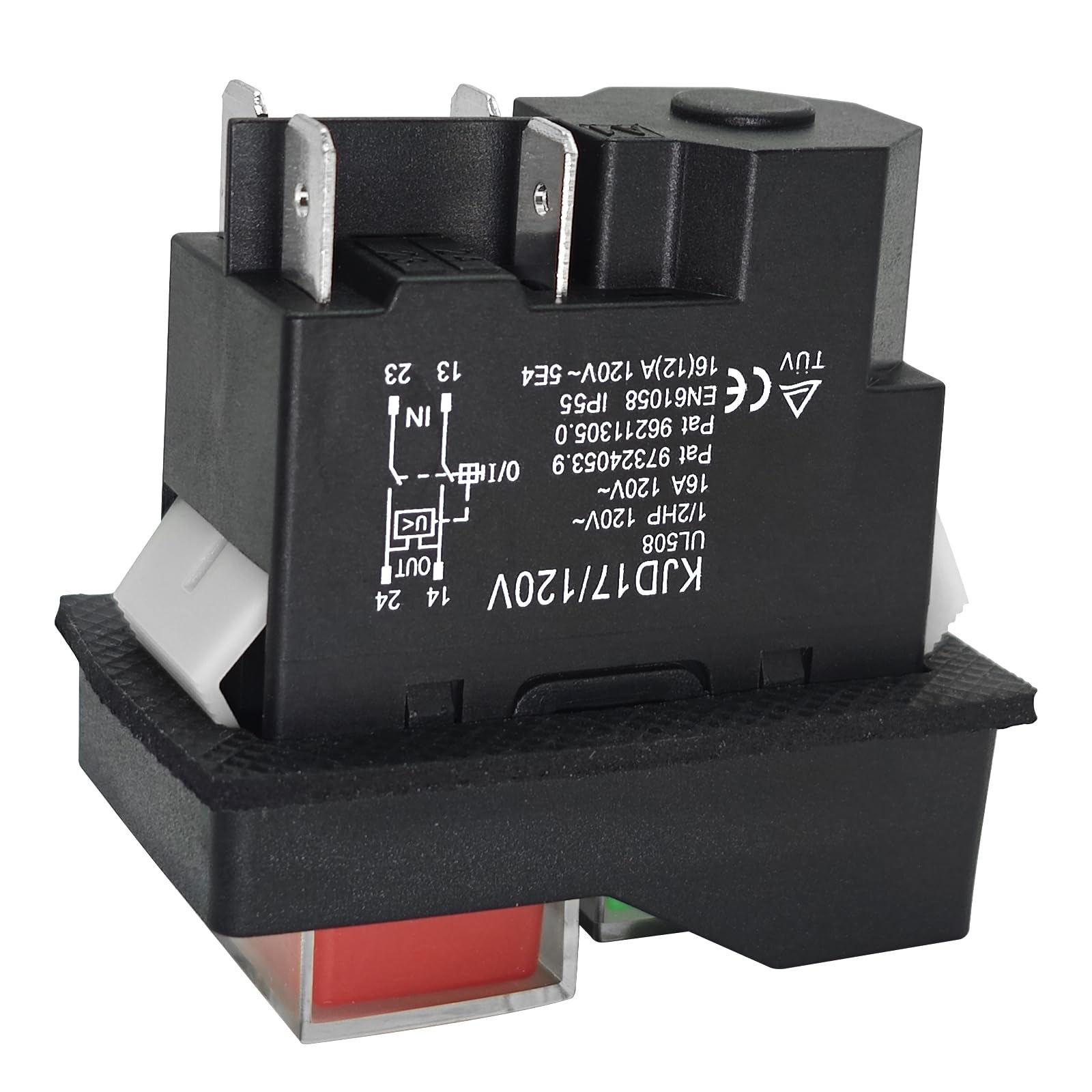 KJD17 Sicherheitsschalter 4 PIN – Elektromagnetischer Not-Aus-Schalter IP55, 16 A, 250 V, Für Maschinen Und Gartengeräte Elektromagnetischer Schalter KJD17 KJD17 Sicherheitsschalter 4 PIN – Elektromagnetischer Not-Aus-Schalter IP55, 16 A, 250 V, Für Maschinen Und Gartengeräte Elektromagnetischer Schalter KJD17