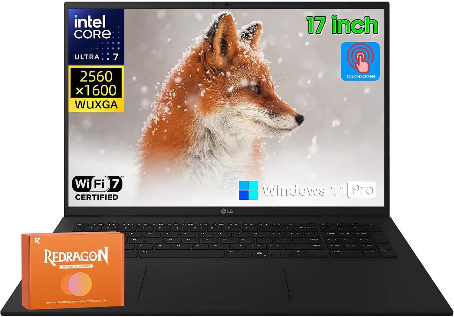 LG Gram 17 Touchscreen Laptop Copilot+ PC, Intel Ultra 7 Series 2 258V, 17 inch …