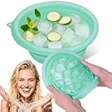 Silicone Face Bowl for Ice: Facial Ice Bath Built-In Icetray,Portable Collapsible Ice Facial Basin for Sunburn Recovery,Reduces Puffiness,Sensitive Skin,Skin Calming Tool,Gifts for Skincare Lovers