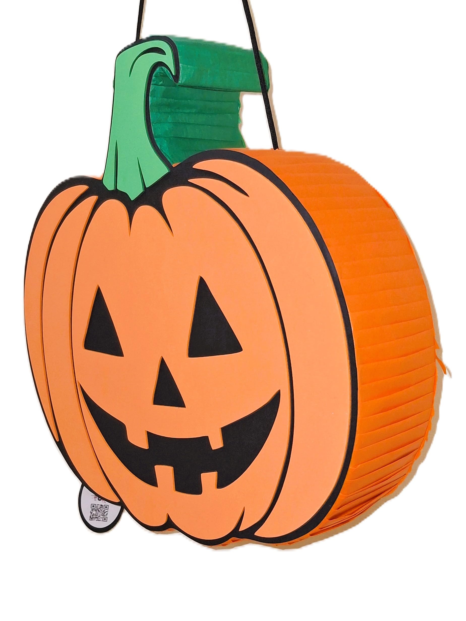 Piñata cumpleaños infantil hecha a mano calabaza halloween (Grande 50x50x10 centimetros)