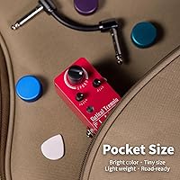 Vista 122 de FLAMMA FC05 Mini pedal de modulación con brida de coro Trémolo Phaser Vibrato Rotary Liquid Autowah Stutter Ring LowBit