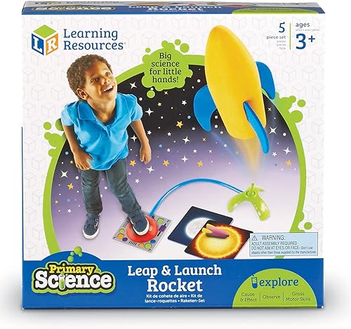 Miniatura 3 de Learning Resources Juguete Primary Science Leap & Launch Rocket para interiores y exteriores, 5 piezas, a partir de 3 años
