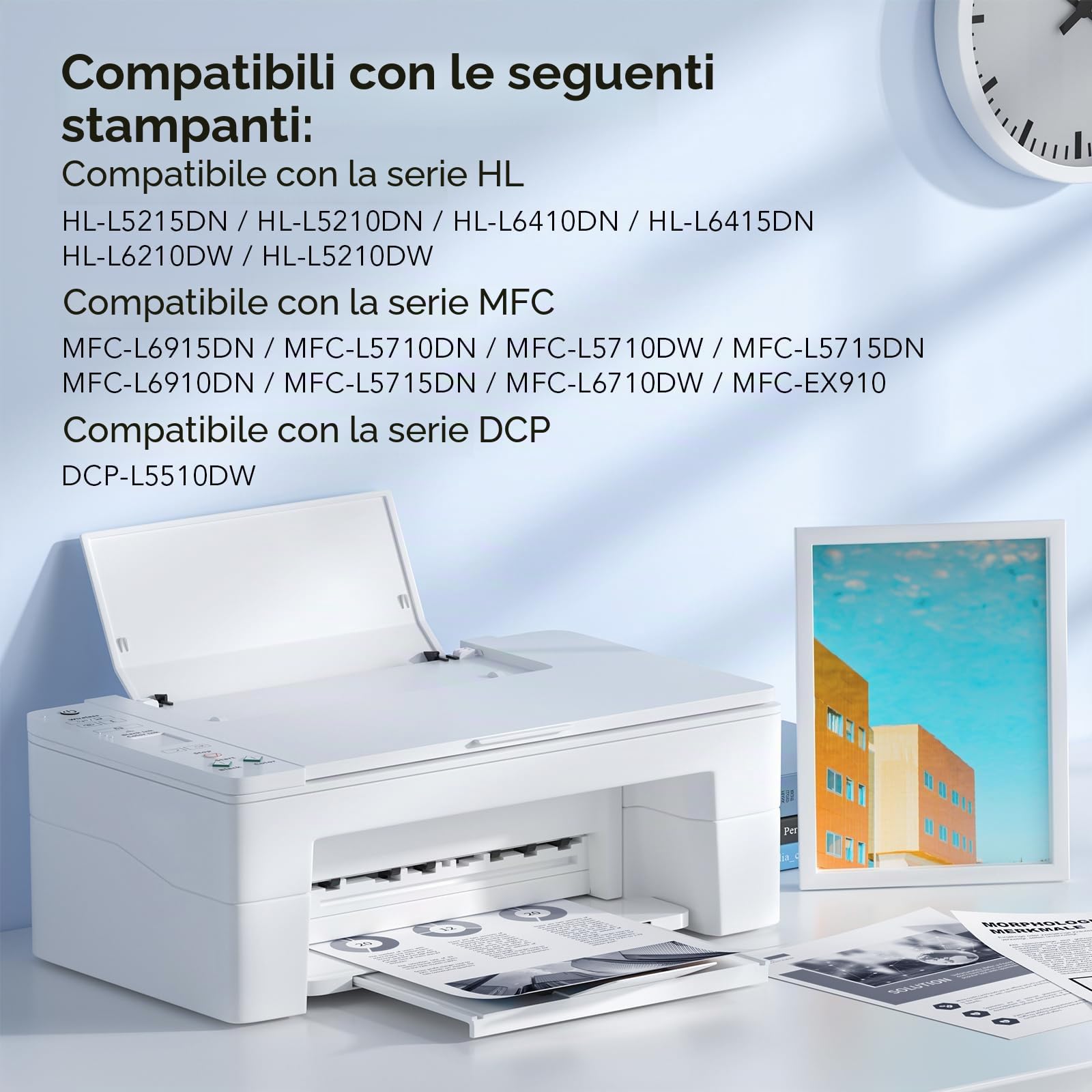 colorfly TN3600 Toner compatibile per Brother TN3600 3600XL HL-L5210DN | per TN3600XL HL-L5210DN HL-L5210DW HL-L5215DN HL-L6210DW HL-L6410DN HL-L6415DN MFC-L5715DN MFC-L6710DW MFC-L6915DN, 2 Nero