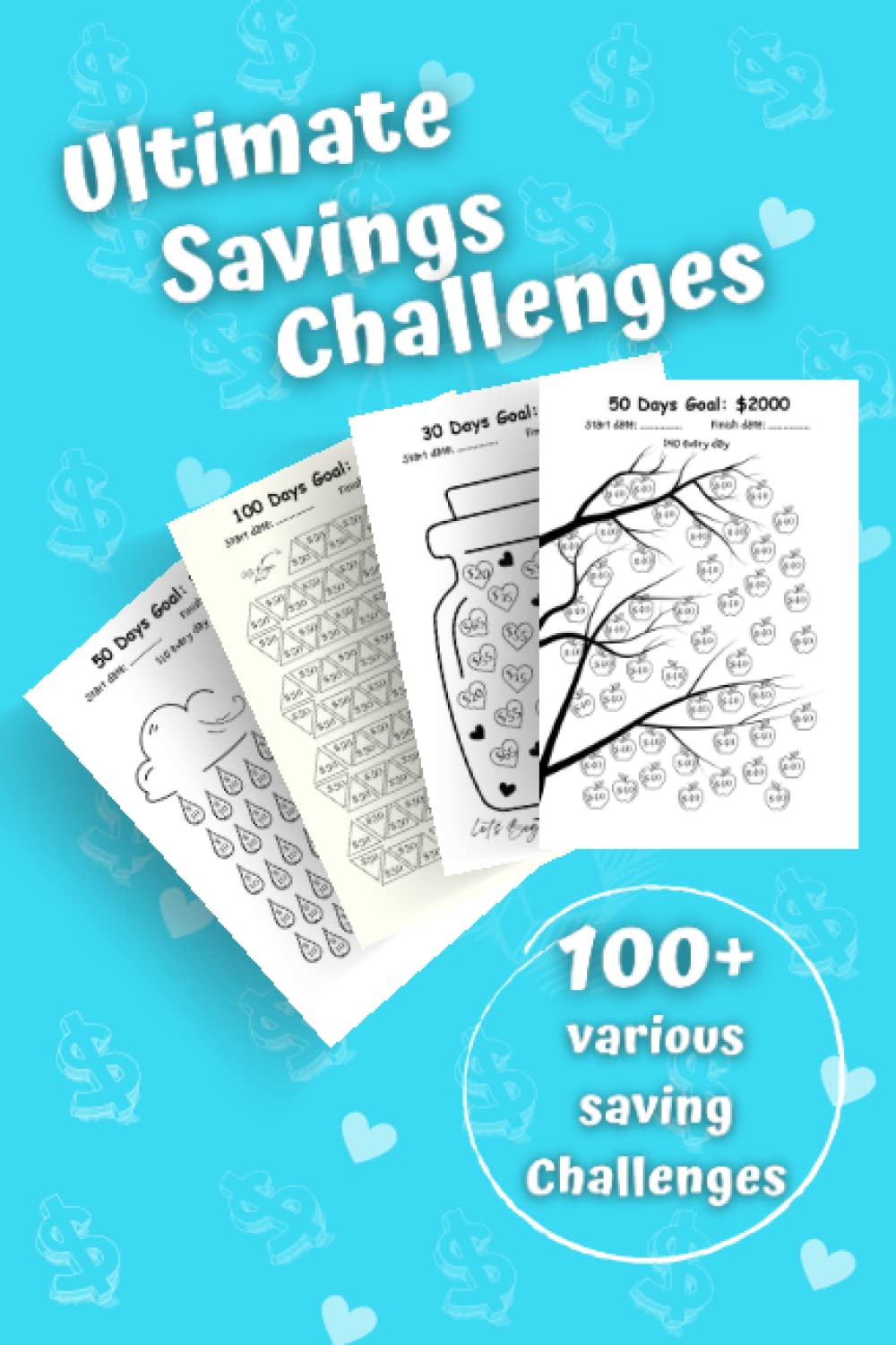Ultimate Savings Challenges Book: Savings Challenge book, Easy And Fun Way To Save Money with Variety of Saving Challenges from $50 to $20000, Daily,