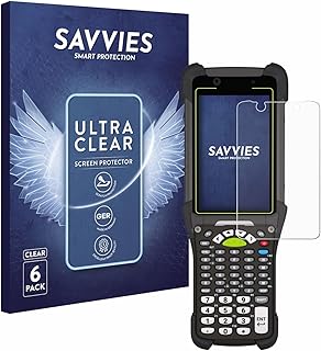 savvies Screen Protector for Zebra MC9450 Protection Film Clear 6-Pack