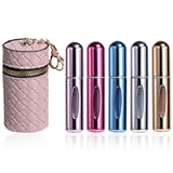 JPNK 5PCS Portable Mini Refillable Perfume Atomizer Bottle&comma; Travel Size Spray Refillable Refill Bottle with bag