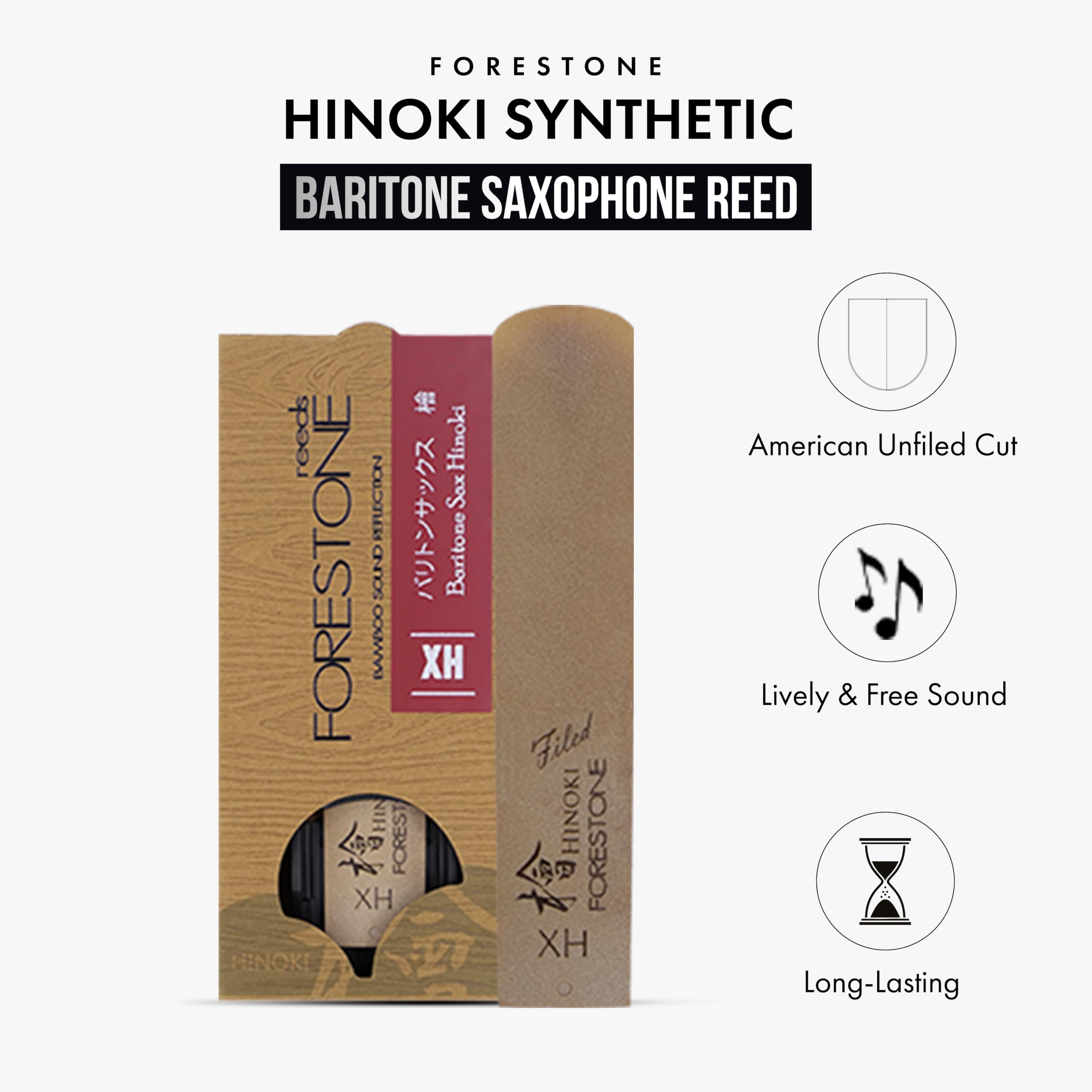 Forestone Hinoki Anche synthétique pour saxophone baryton XH