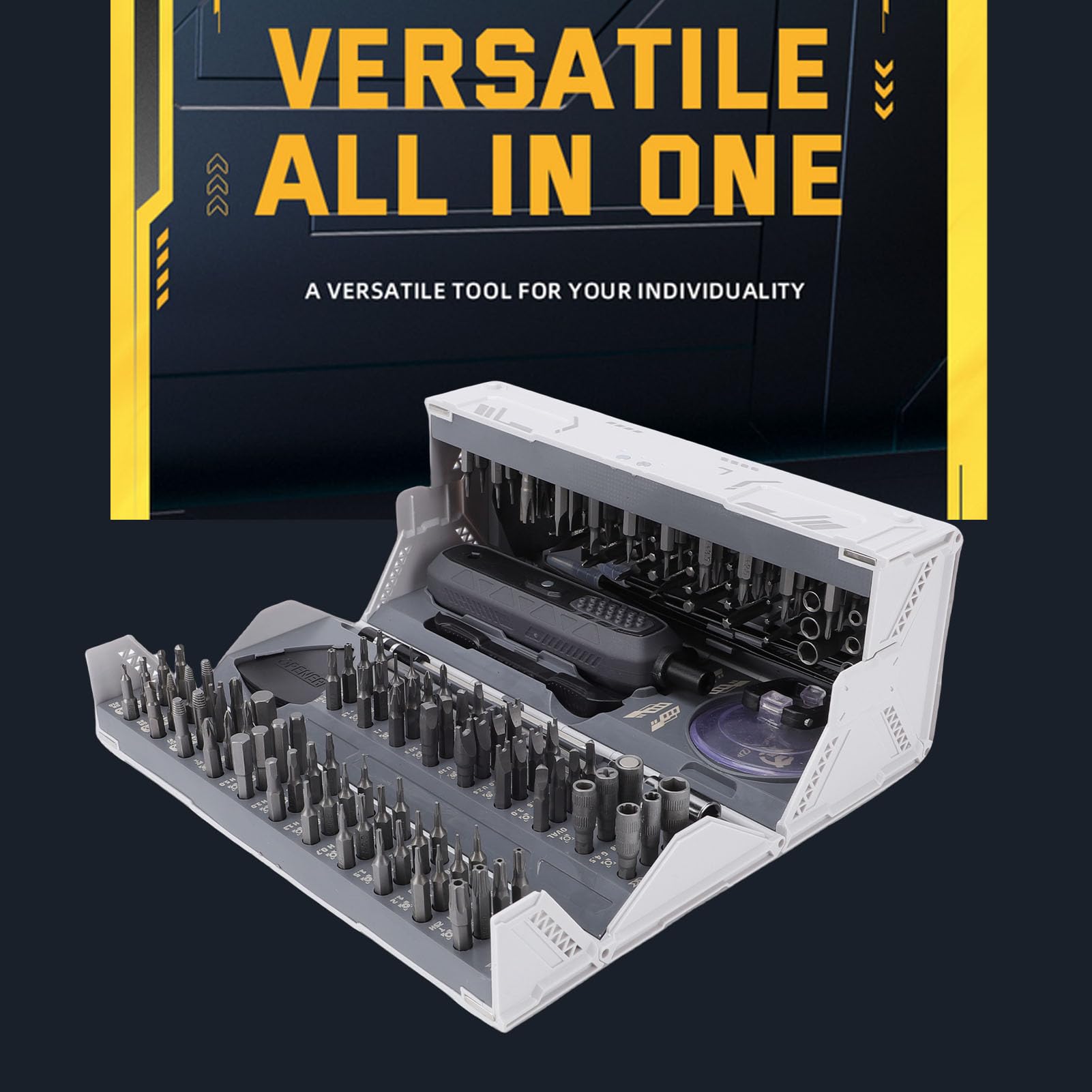 Set di Cacciaviti di Precisione 180 in 1, Kit di Strumenti di Riparazione Magnetici Professionali con Maniglia Scorrevole e Asta di Prolunga, per Laptop, Telefono, Console di