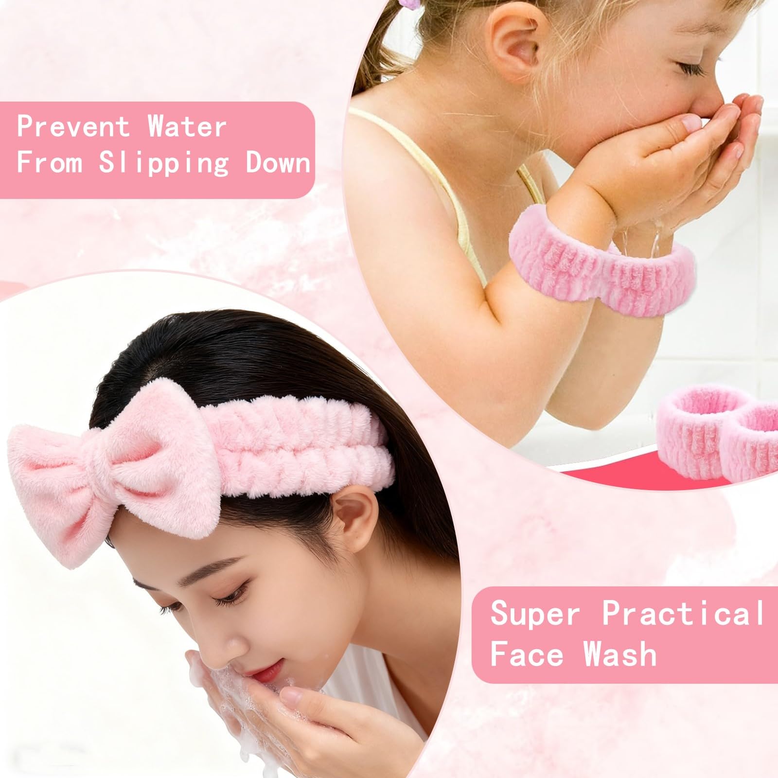 Birthday Gifts for Girls,Sweet Gift Sets for 9 10 11 12 13 14 Year Old,Birthday Card,Glass Cup with Lid and Straw ,Socks ,Headband Presents for Teen,Sister,Daughter, Granddaughter, Niece (Pink) - Image 3