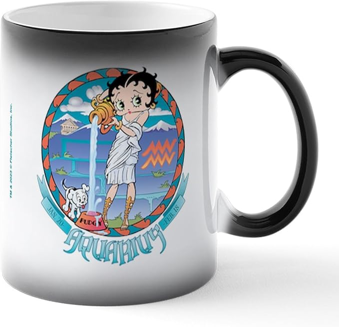 CafePress Betty Boop Zodiac Sign Aquarius Ceramic Magic Mug Coffee, Tea Cup 11 oz