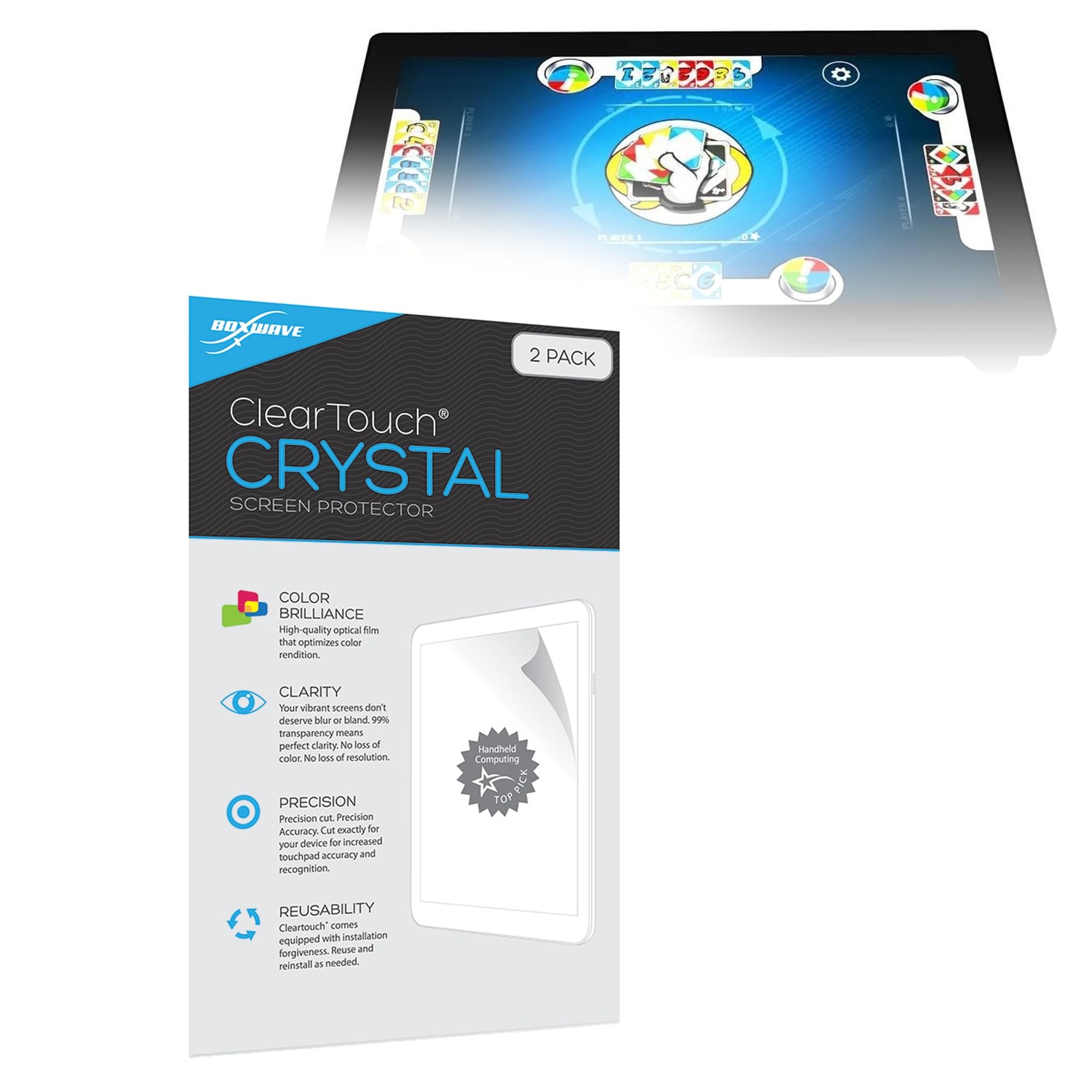BoxWave Screen Protector Compatible with Arcade1Up Infinity Game Board (18 in) - ClearTouch Crystal (2-Pack), HD Film Skin - Shields from Scratches