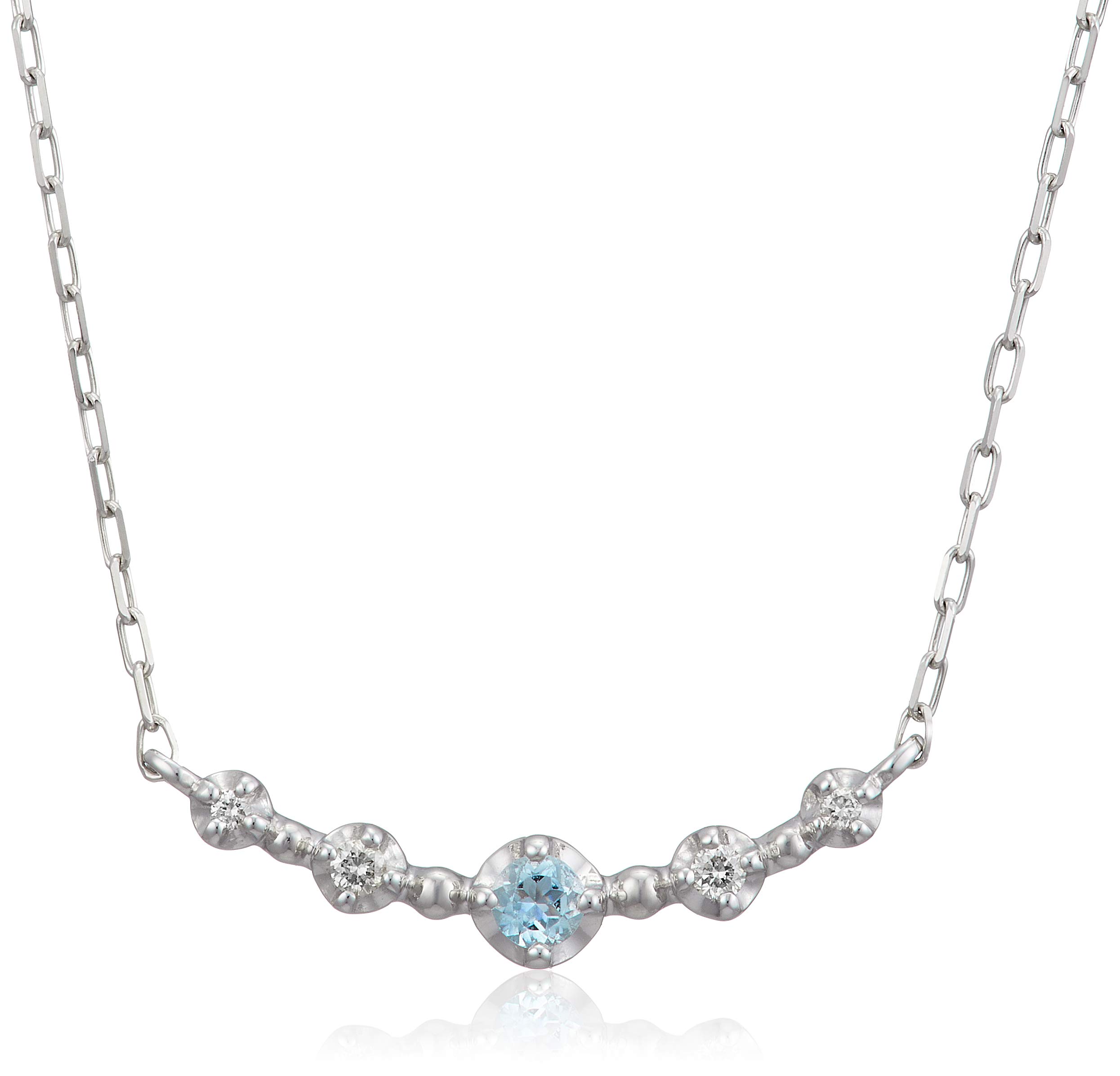 Amazon | [ヨンドシー] 4℃ K10ホワイトゴールド ネックレス 11181-612