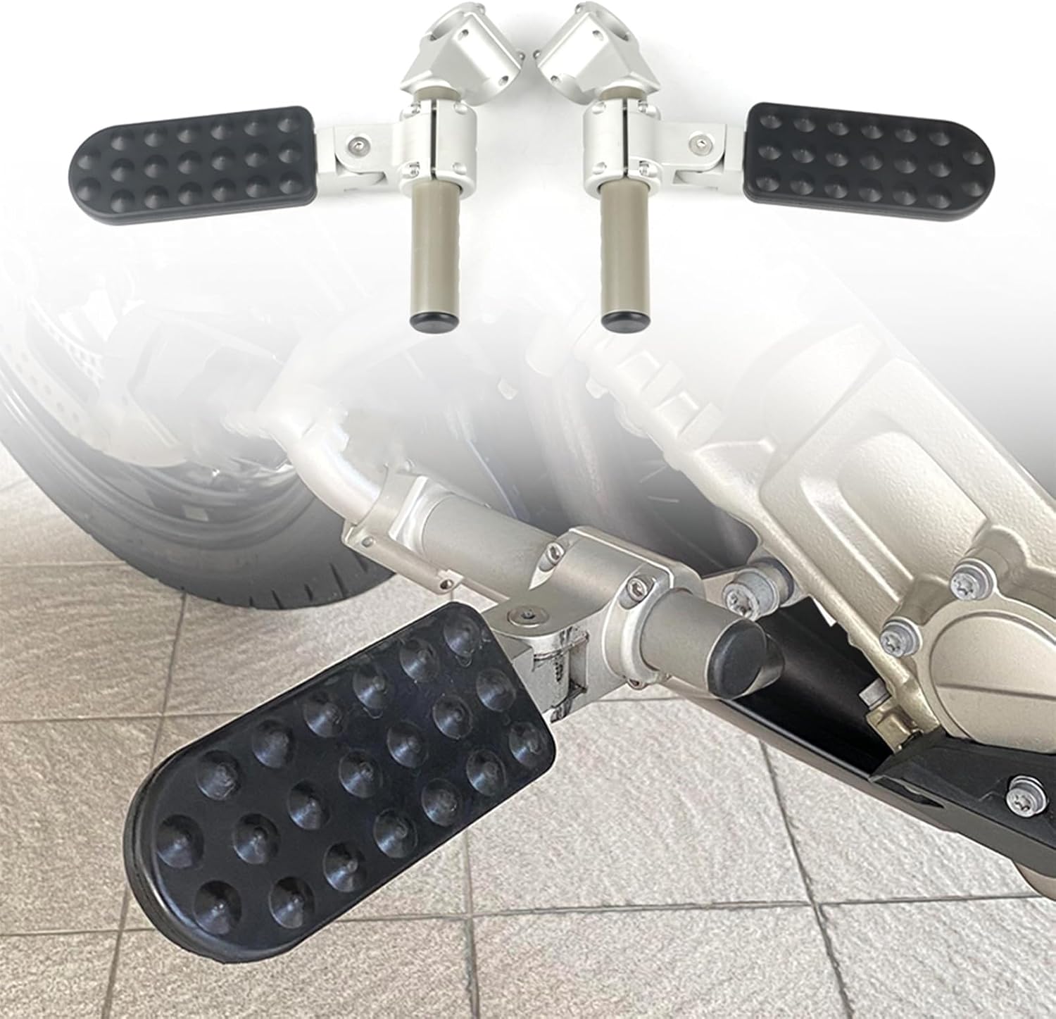 Motorcycle Adjustable Foot Pegs Foldable Rest Pedal Set for BMW K1600GTL/K1600GT 2010-2016 Footpeg Footrest Highway Footing Pedals Accessories