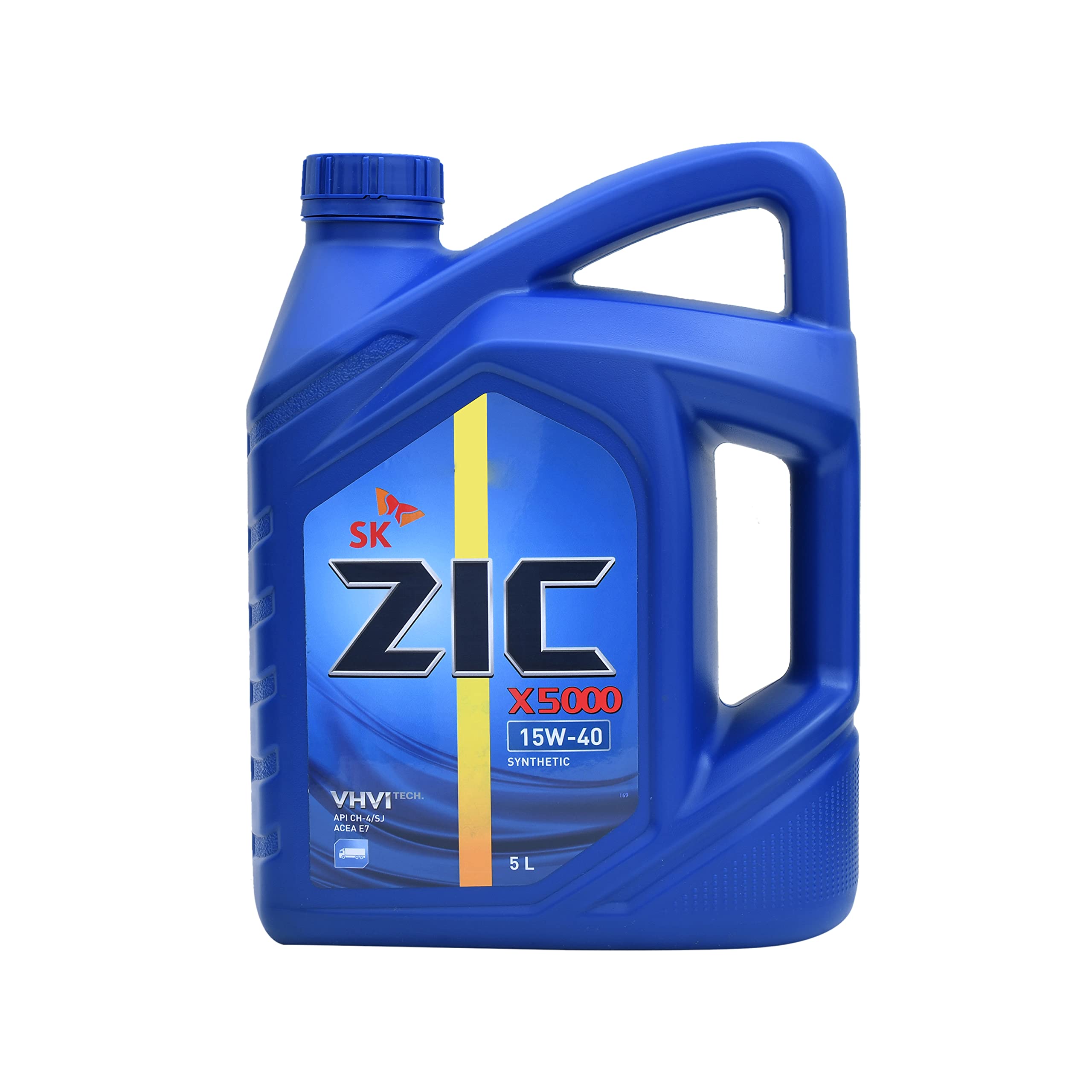 ZIC X5000 15W-40 5Lt, SYNTHETIC CAR/SUV ENGINE OIL (API CH-4/SL