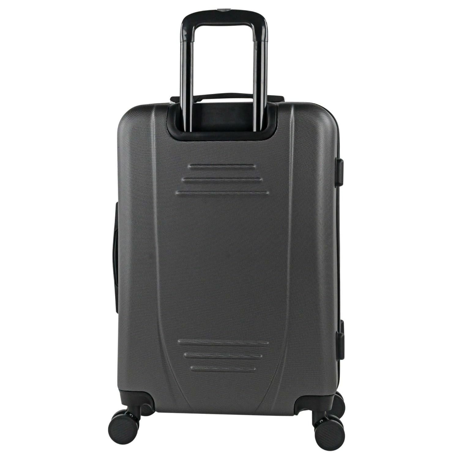 ITACA - Maleta Mediana 55x40x20 de Viaje rígidas Trolley con 4 Ruedas Dobles para Avion Ligera Equipaje de Mano candado de combinación., Antracita