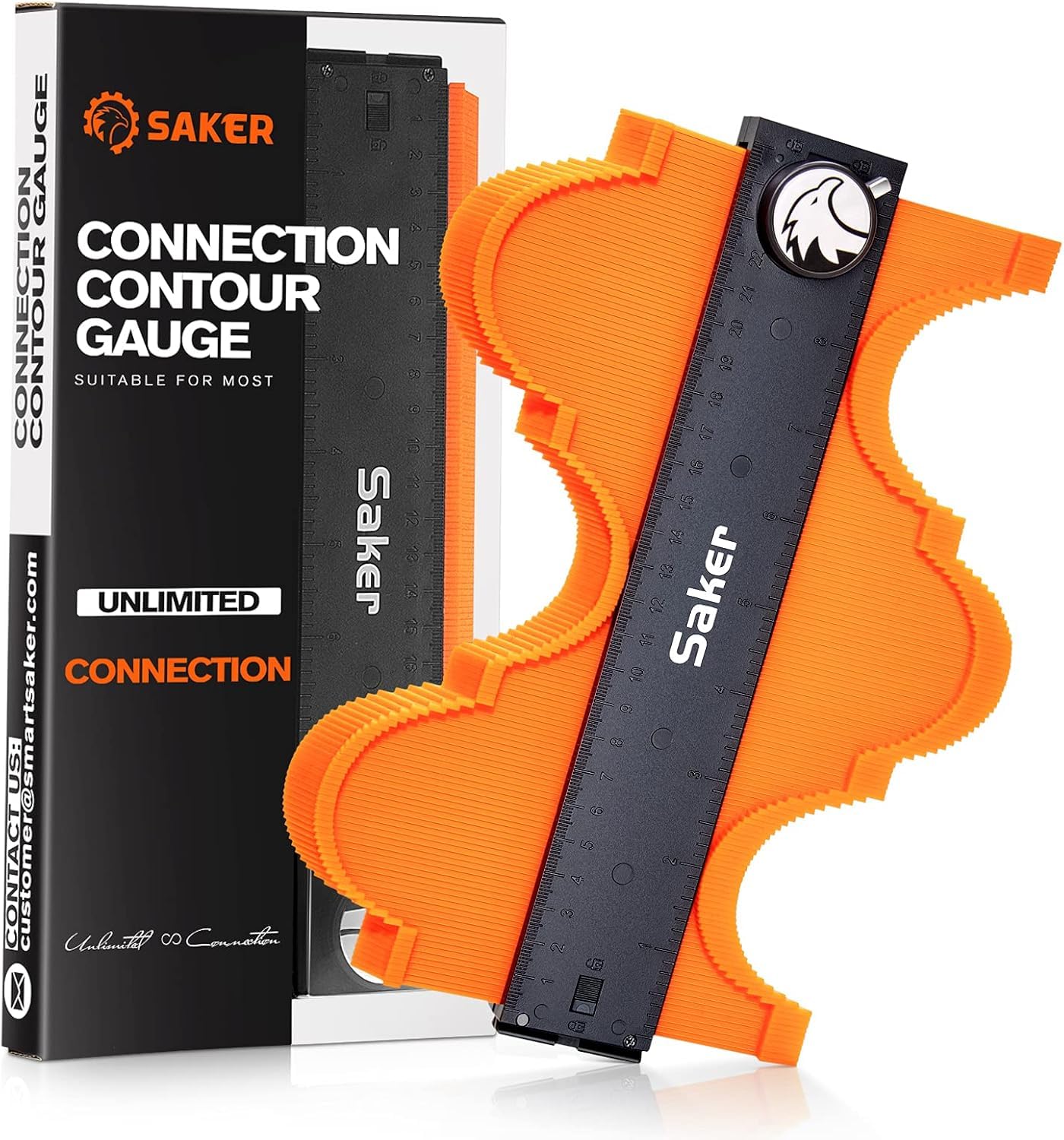 Saker Contour Gauge Profile Tool- Adjustable Lock-Precisely Copy Irregular Shape Duplicator (Unlimited Connection) | Adjustable Lock,Precisely Copy Irregular Shape Duplicator,Cool Gadgets for Woodworking Tool Tracing-image-48