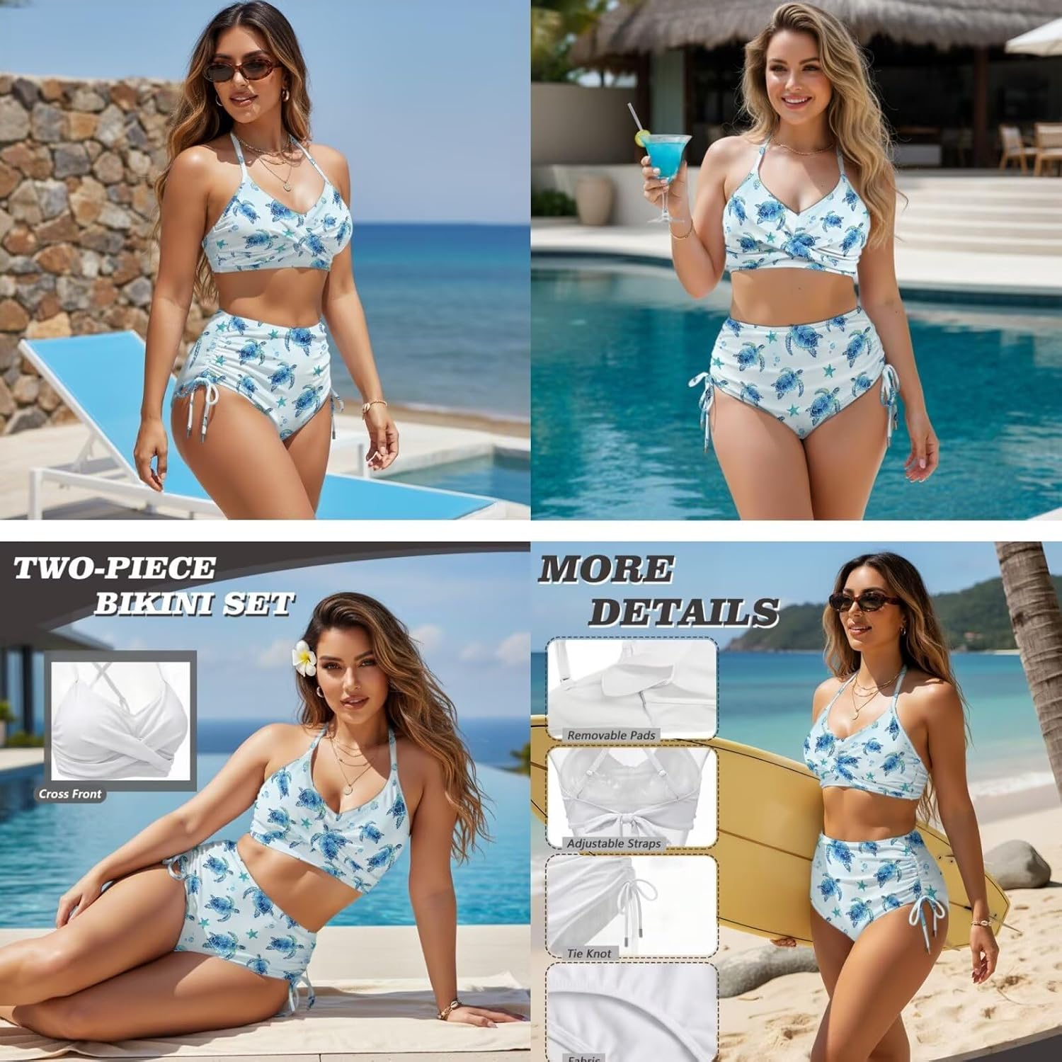 Tropical Prints Matching Bathing Suits for Family Mother Daughter Swimsuits Sets Father Son Swim Trunks