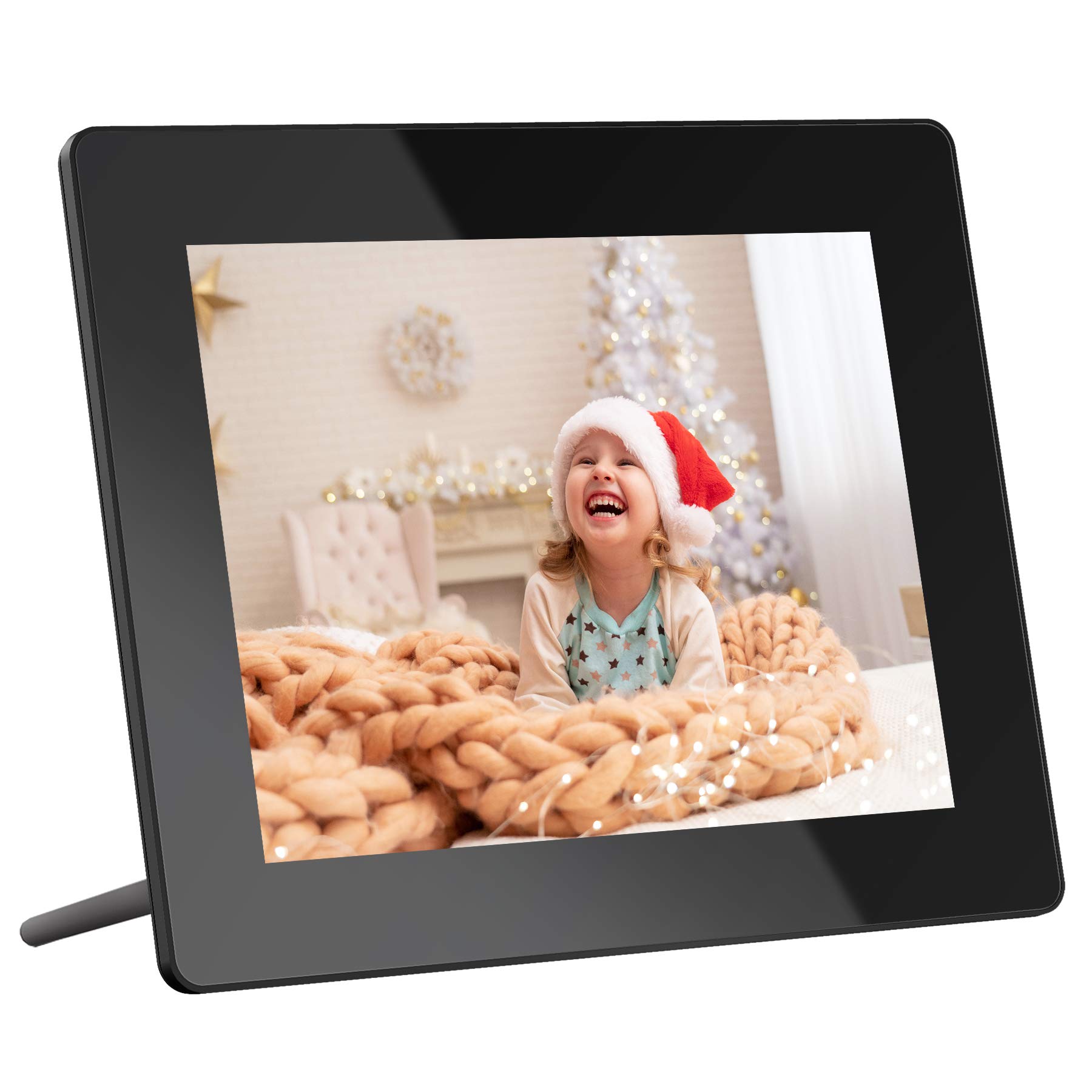 Dragon Touch WiFi Digital Photo Frame - 8 Inch IPS Touch Screen HD Display, Share Photos via App, Email, Cloud, 16GB Storage, Support USB/SD Card, Clock, Calender - Classic 8