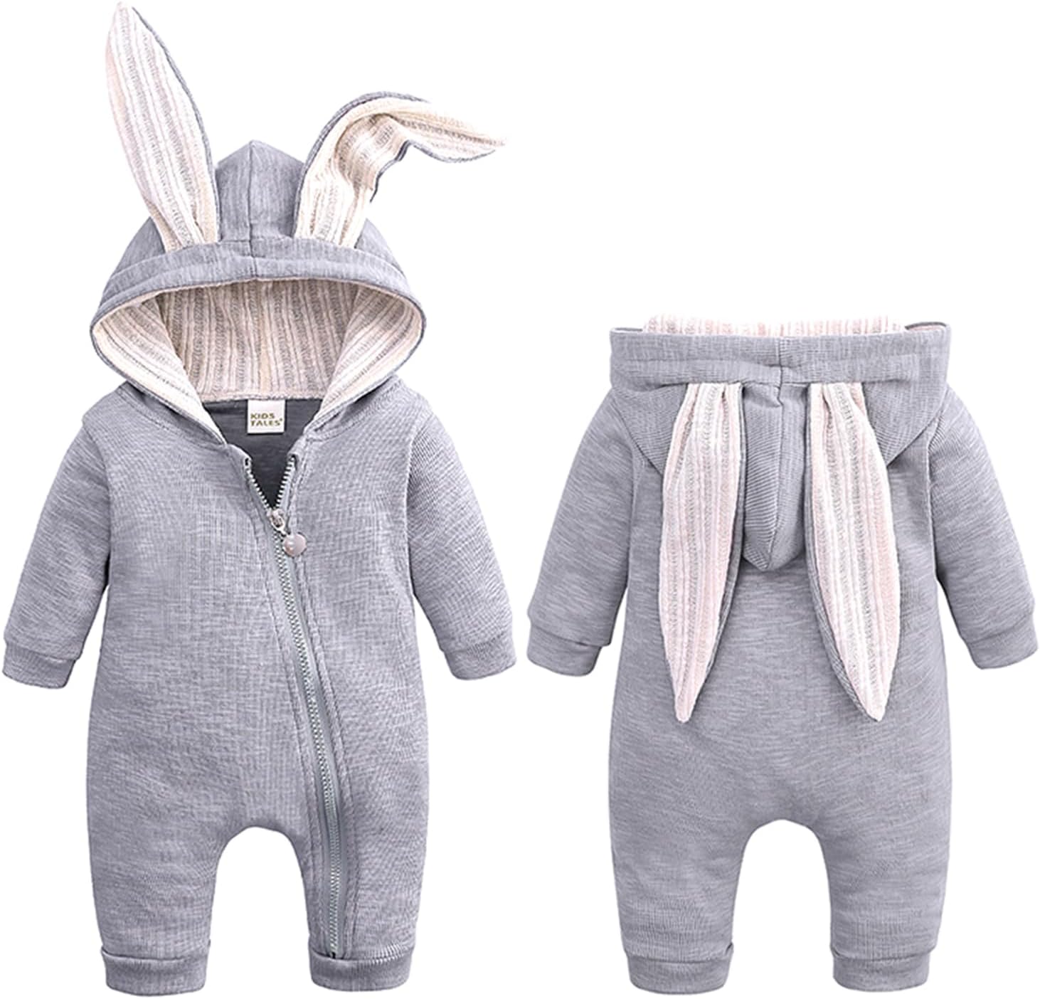 Easter Outfit, Hooded Soft Cotton Baby Boy Girl Bunny Costume, Baby's First Easter