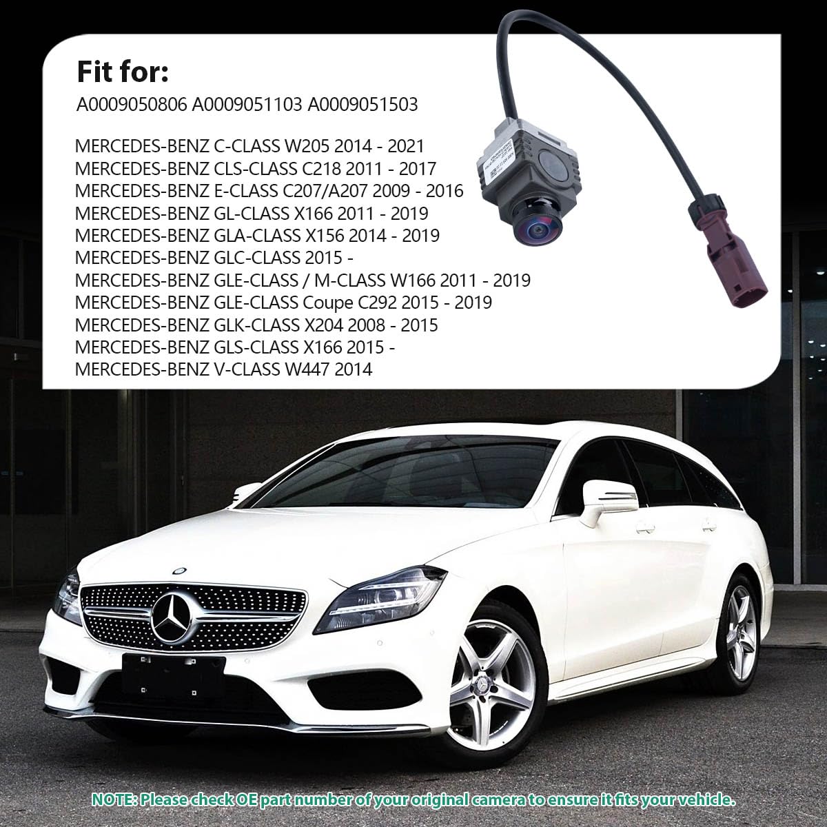 Amazon.com: A0009051103 Front View Camera for Mercedes Benz W205
