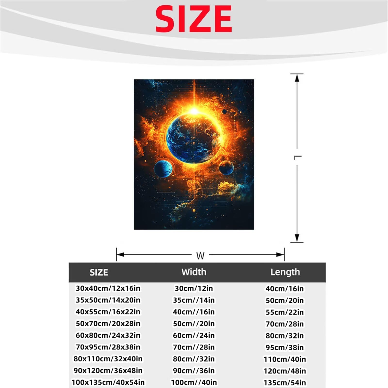 Malen Nach Zahlen Erwachsene Universum DIY Set Erwachsene mit Leinwand zum Bemalen Sternenhimmel 95x70cm 36 Farben Acrylfarben Set und Pinsel, Malen Nach Zahlen Kinder für Deko Wohnzimmer 2YH-1887