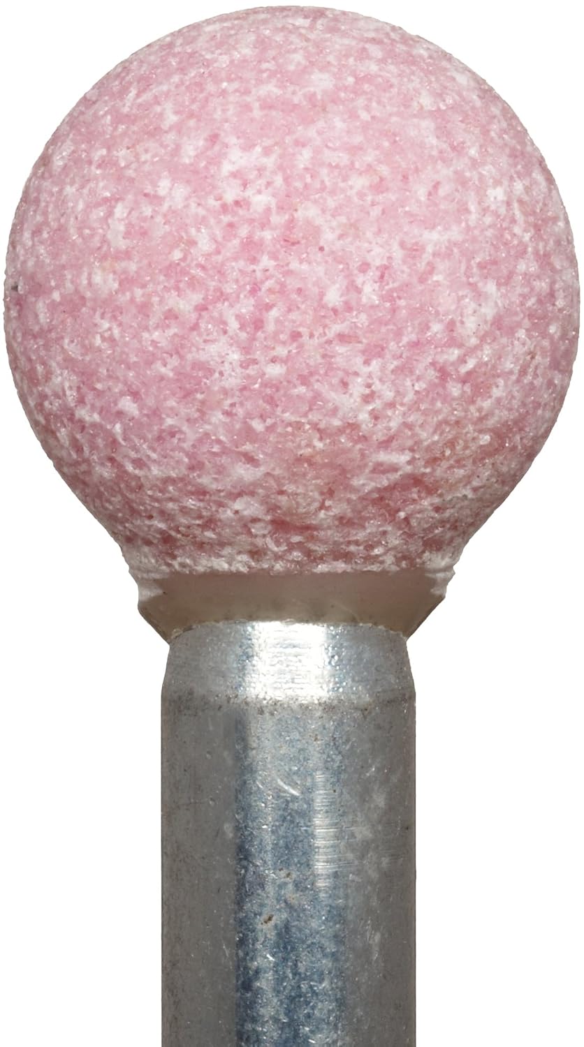 PFERD 32827 B124, Grit 100 - Medium, Aluminum Oxide Vitrified Mounted Point with 1/8" Shank