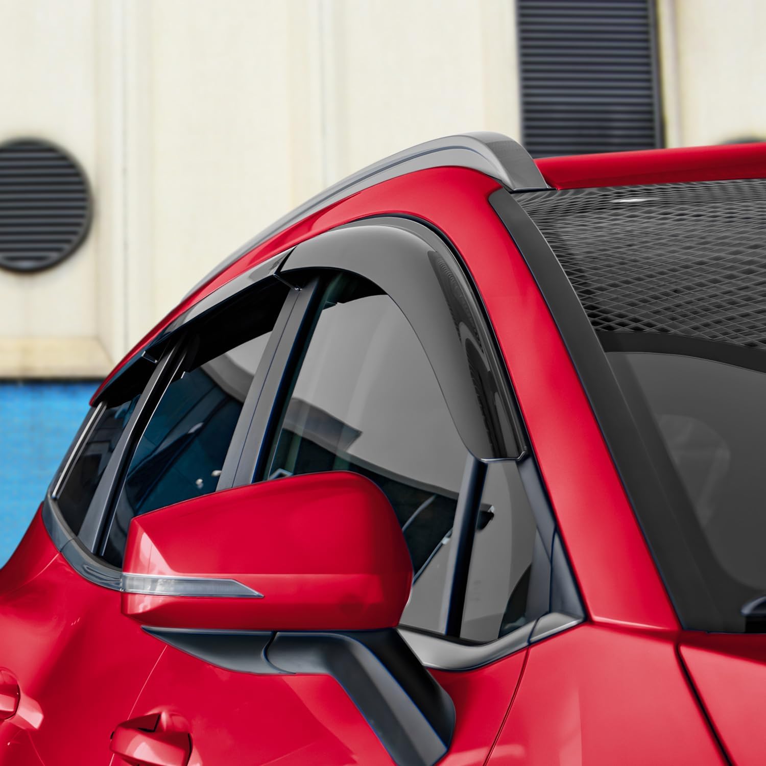 Voron Glass Tape-on Extra Durable Rain Guards for Kia Sportage 2023-2026, Window Deflectors, Vent Window Visors, 6 Pieces - 100451