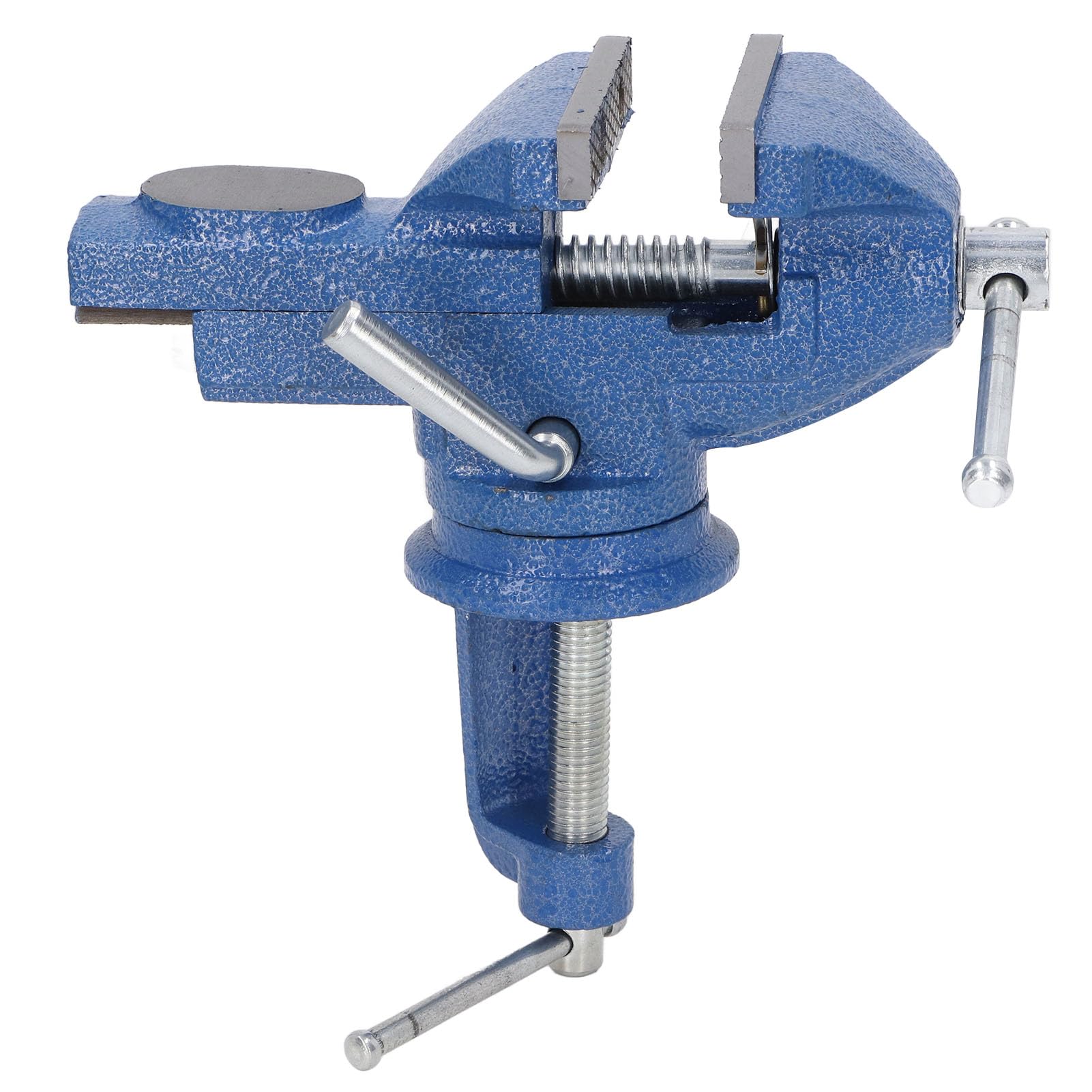 Respicefinem 2 3/4in Bench Vise 360 Degree Steel Mini Universal Multifunctional Clamp On Table Vise Ideal For Woodworking Metalworking Jewelry Making And Other DIY Projects