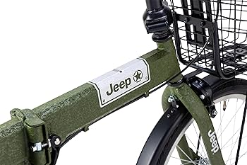直接引取可能】Jeep 折りたたみ自転車 青 前面バスケット付き 楽天市場