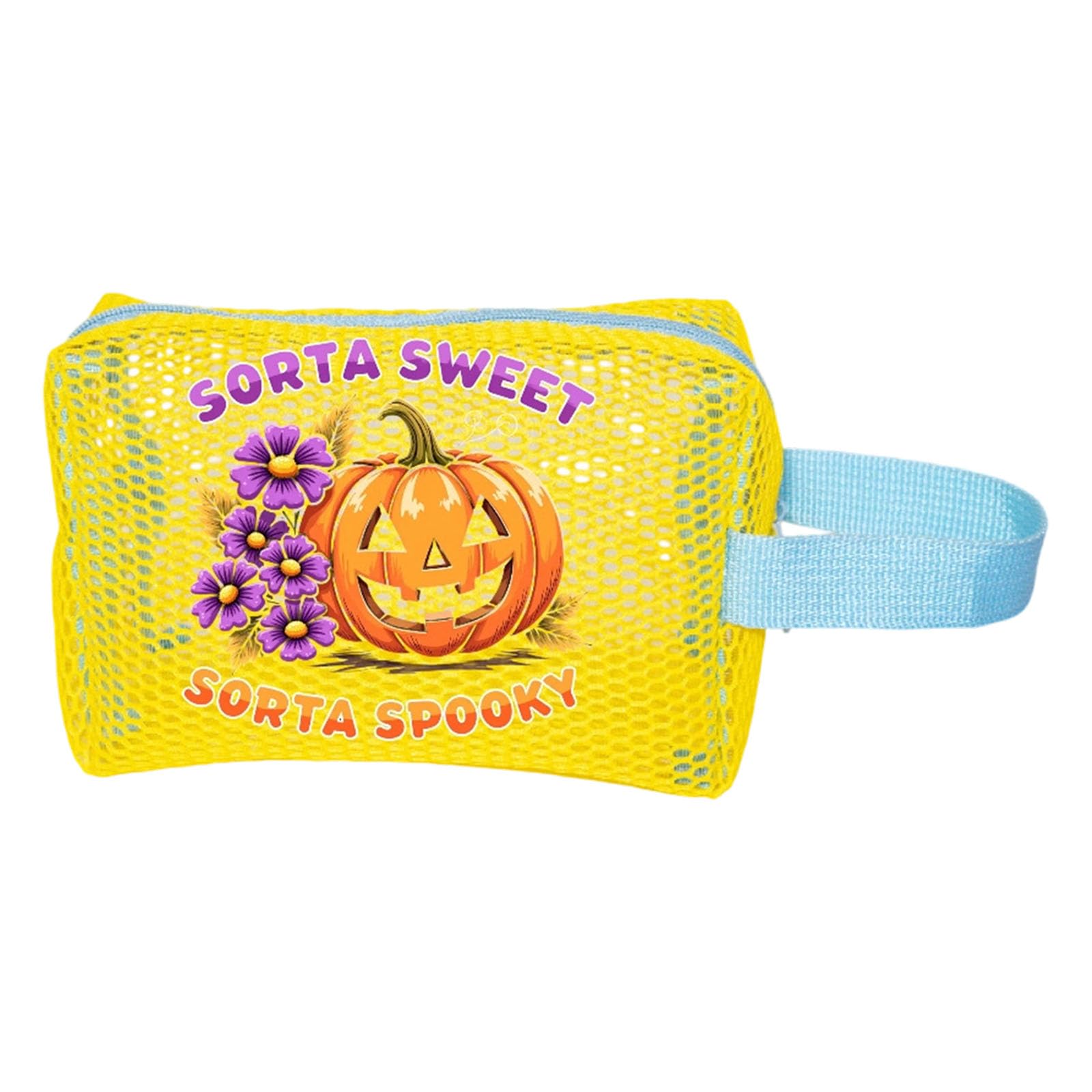 Tsophreniq Yellow Halloween Candy Collection Bags For Children Sturdy Meshes Trick Or Treating Pouches Party Supplies Sturdy Mesh Halloween Treat Bags For Kids