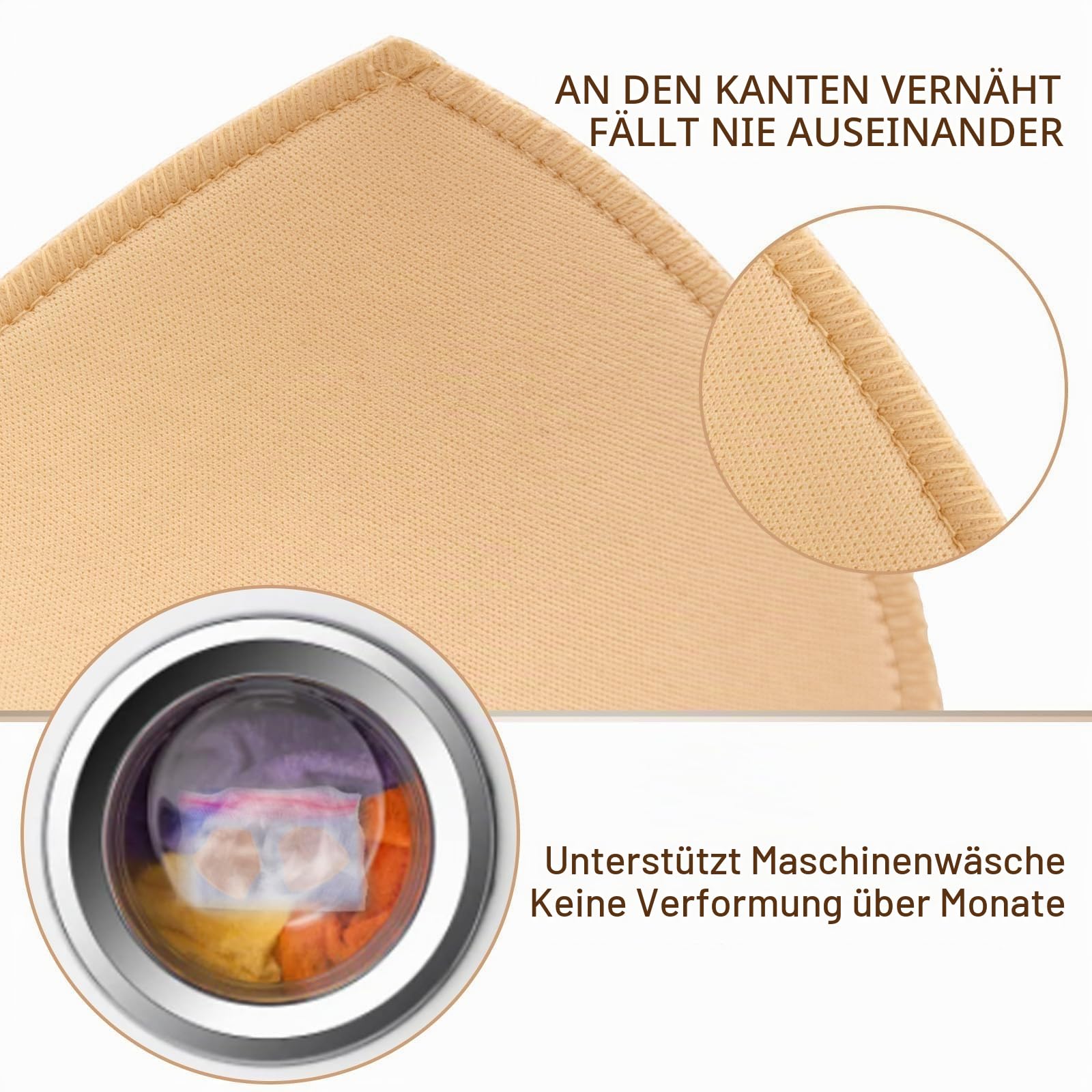 Nimiah wasserdichte Badeanzug BH Einsätze Pads Herausnehmbarer Badeanzug Einsatz 4 Paare Bikini Push up Einsätze